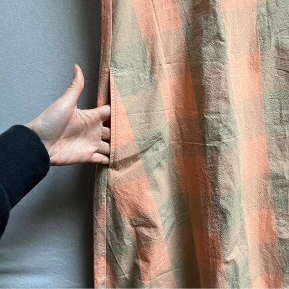 Oska Helmer Cotton Woven Check Dress Sz L/ XL - Picture 7 of 12